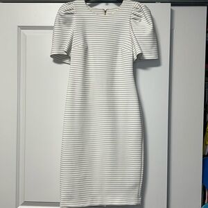 Calvin Klein White Stripe Dress